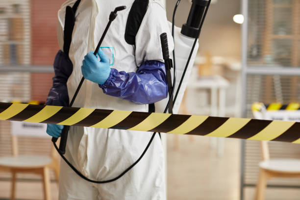 Professional Biohazard technician working in Badger, CA